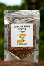 Load image into Gallery viewer, Lablab Bean Seeds for Planting β Hyacinth Bean, Indian Valor, Dolichos Lablab | Fast-Growing Climbing Vine | Heirloom, Non-GMO, High Yield | Vegetable Garden Seeds for Home & Farm 50gm Pack