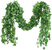 Load image into Gallery viewer, Puspita Nursery Artificial Garland Maple Plant Leaf Creeper For Home Decoration, Wall Hanging, Special Occasion Decoration, Party Decoration, Office Decoration (Pack of 5 String) (6 Feet Each).