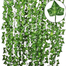 Load image into Gallery viewer, Puspita Nursery Artificial Garland Maple Plant Leaf Creeper For Home Decoration, Wall Hanging, Special Occasion Decoration, Party Decoration, Office Decoration (Pack of 5 String) (6 Feet Each).