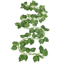 Load image into Gallery viewer, Puspita Nursery Wonderthings Artificial Garlands Hanging Leaves (8 Feet) (Set of 6) Greenery Vine Creeper Plants