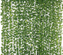 Load image into Gallery viewer, Puspita Nursery Wonder things Artificial Garlands Hanging Leaves (8 Feet) (Set of 9) Greenery Vine Creeper Plants