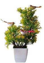 Load image into Gallery viewer, Puspita Nursery Artificial Plant with Pot and Birds for Home Décor 3 Small Birds
