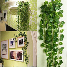 Load image into Gallery viewer, Puspita Nursery Wonderthings Artificial Garlands Hanging Leaves (8 Feet) (Set of 6) Greenery Vine Creeper Plants
