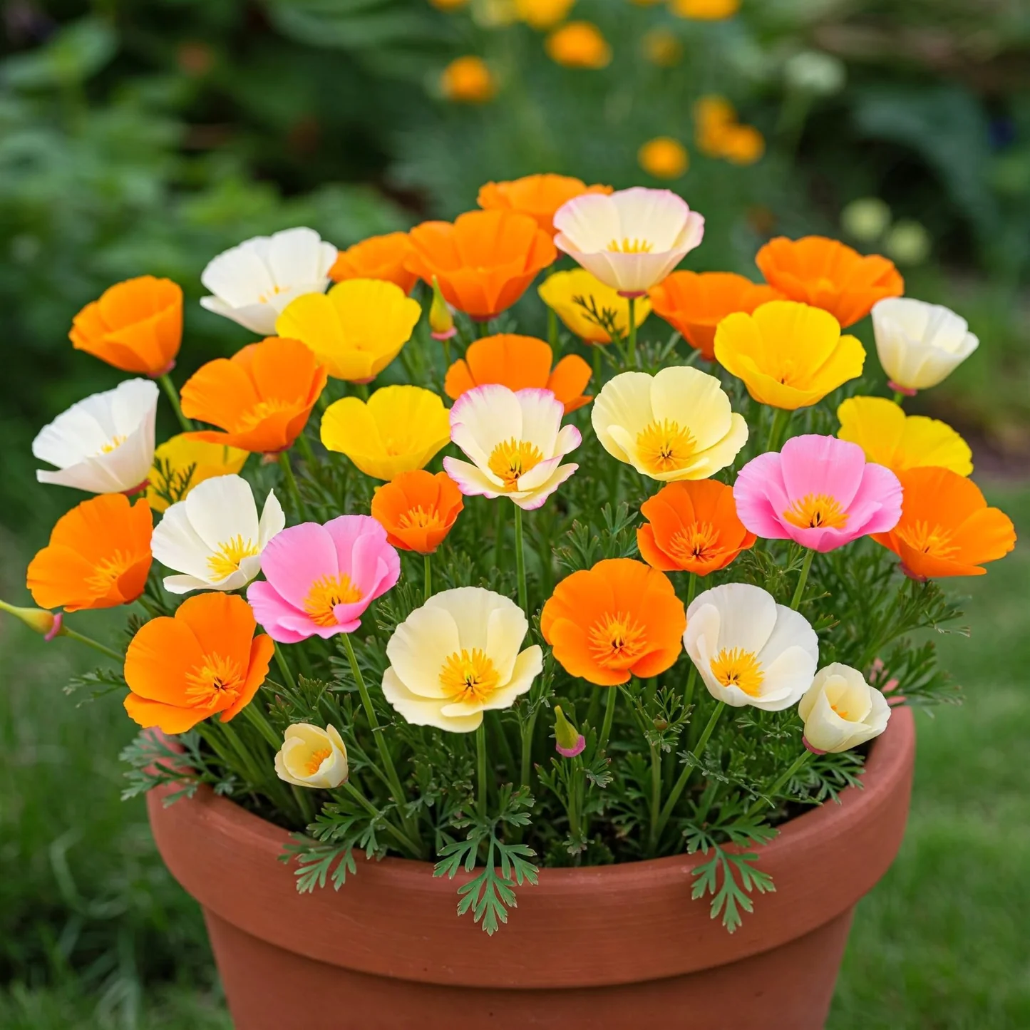 Puspita Nursery Poppy Mixed Flower Seeds 10gm Pack for Colorful Garden Blooms